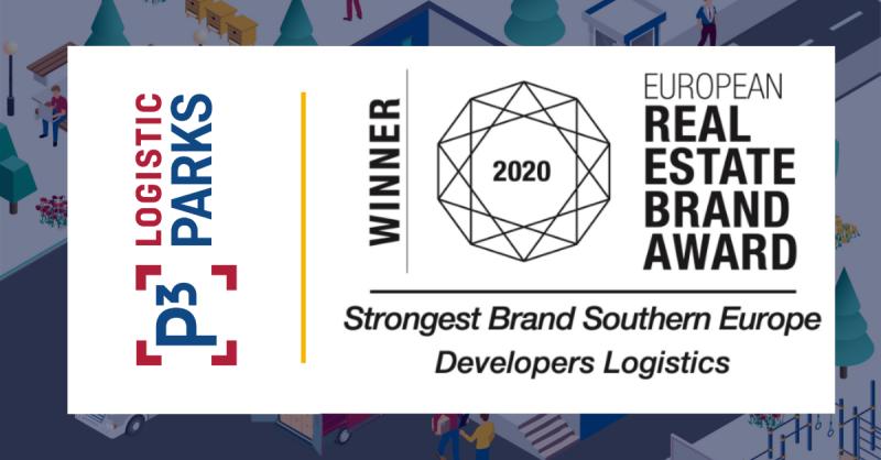P3 Logistic Parks is named Best Logistics Developer in Southern Europe by the European Real Estate Brand Institute
