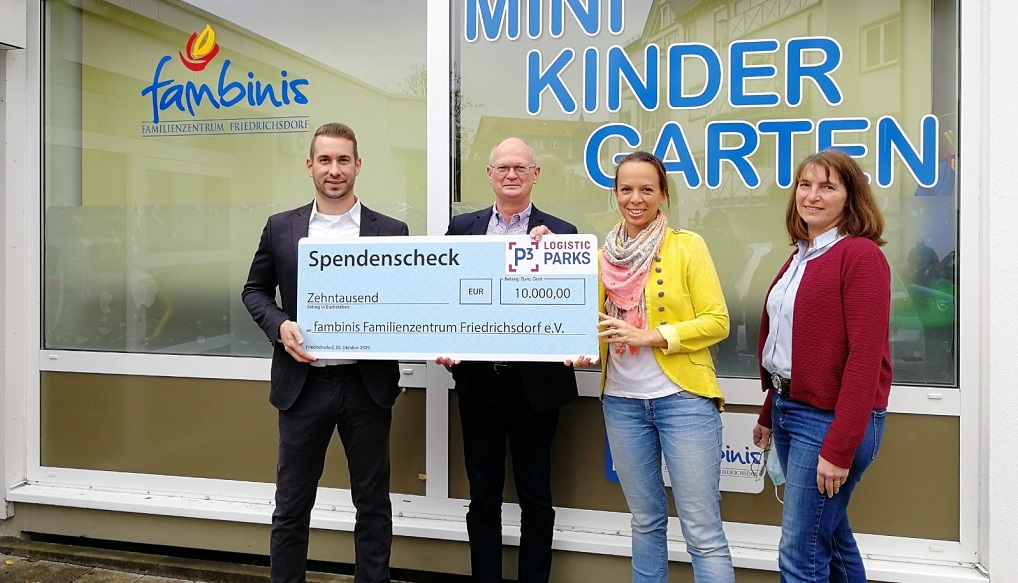 P3 Logistic Parks unterstützt gemeinnützige Organisationen bei Frankfurt