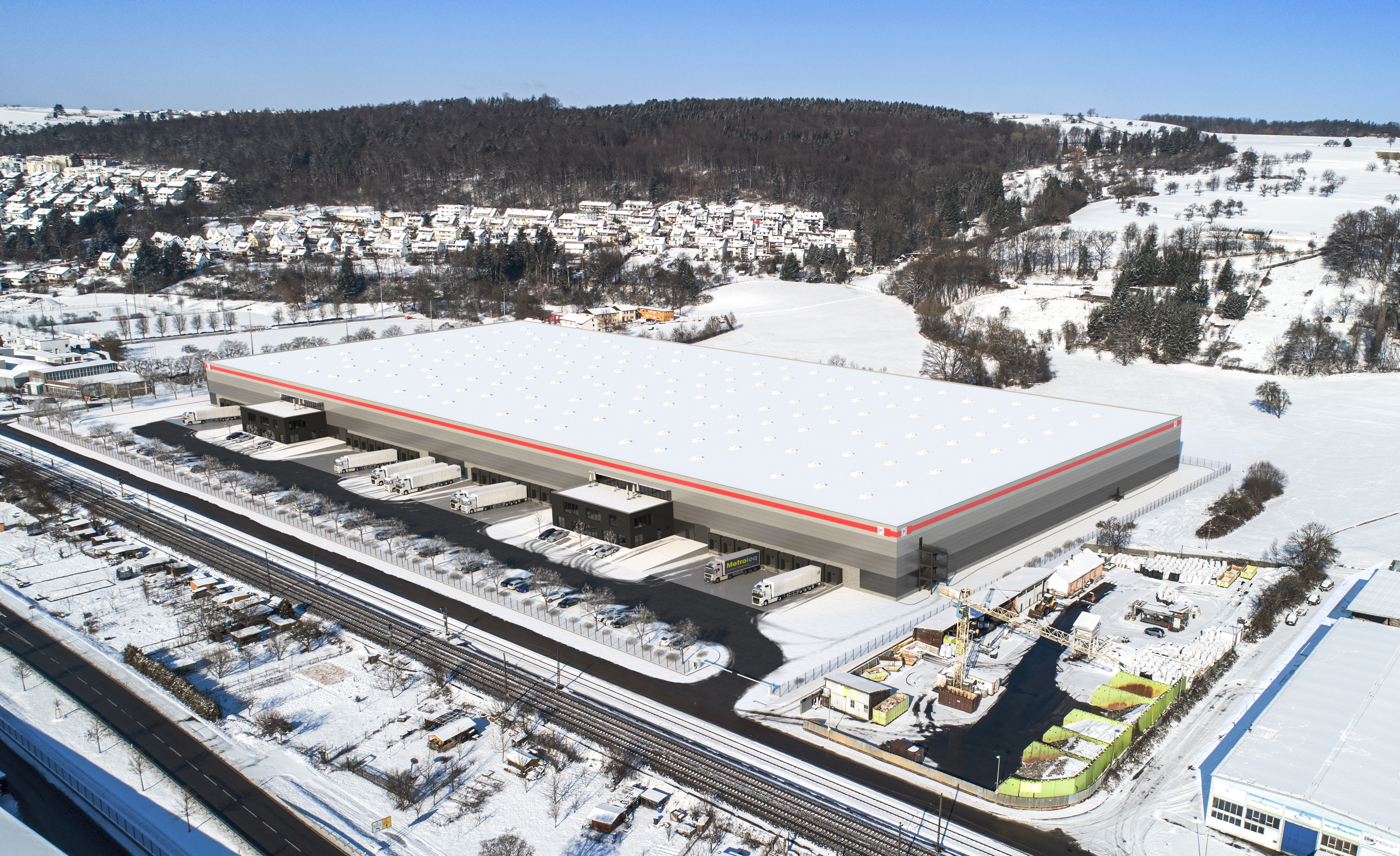 Spekulatives Brownfield-Projekt: P3 Logistic Parks baut in Ebersbach bei Stuttgart rund 39.000 m² 