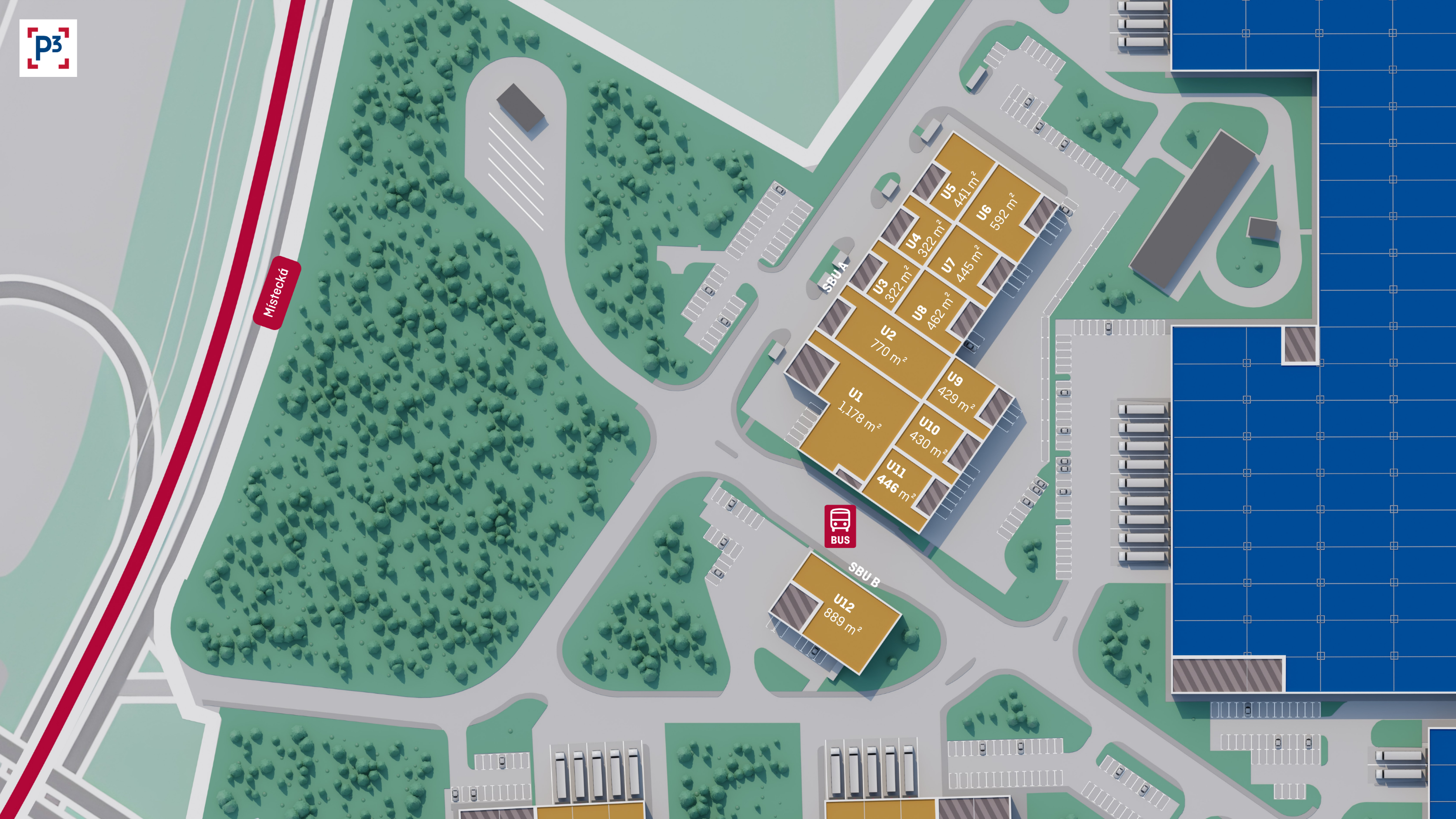 P3 Ostrava Central Small Business Units  Siteplan