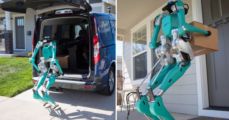 VIRAL ZONE 24: Meet Digit A Smart Little Two-Legged Robot & Self-Driving  Vehicle Delivery